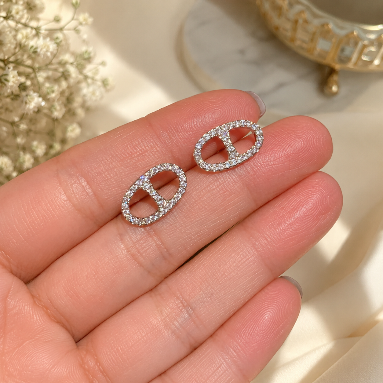 Crystal Halo Earrings