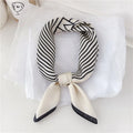 Women Korean version of simple stripes brocade forging 70cm small square scarf scarf headscarf