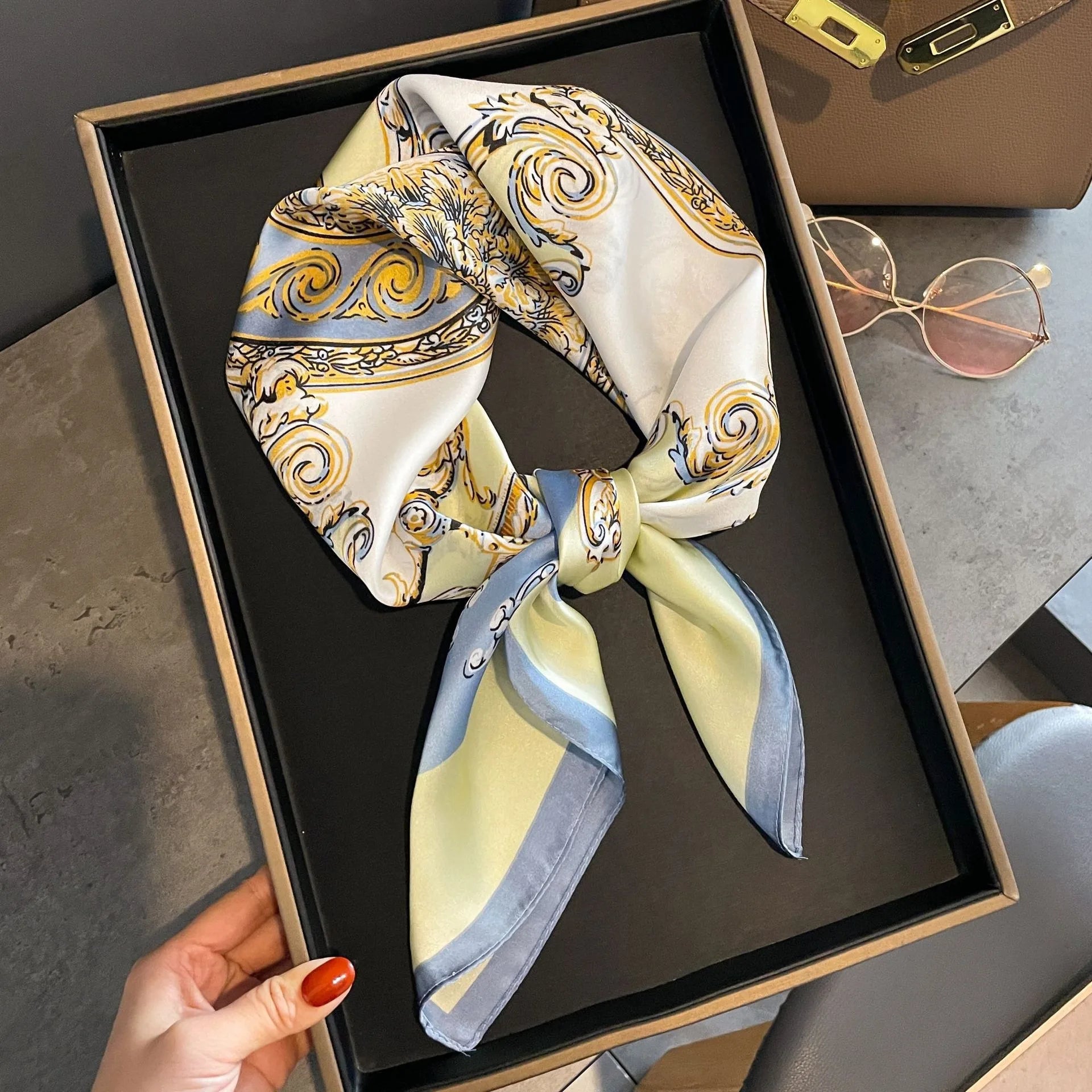Royal Crest Silk Scarf