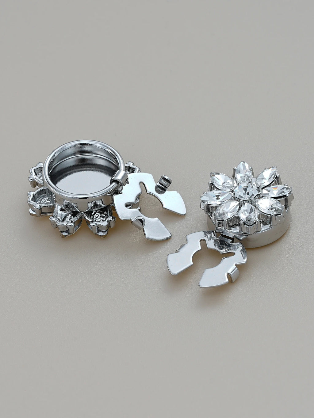 Crystal Blossom Button Covers