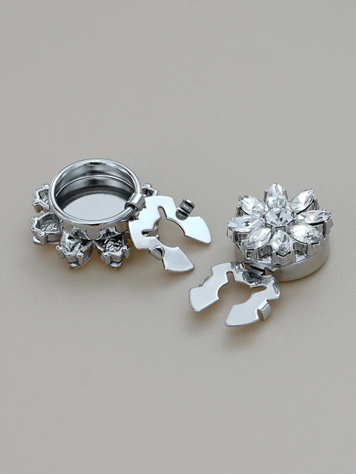 Crystal Blossom Button Covers