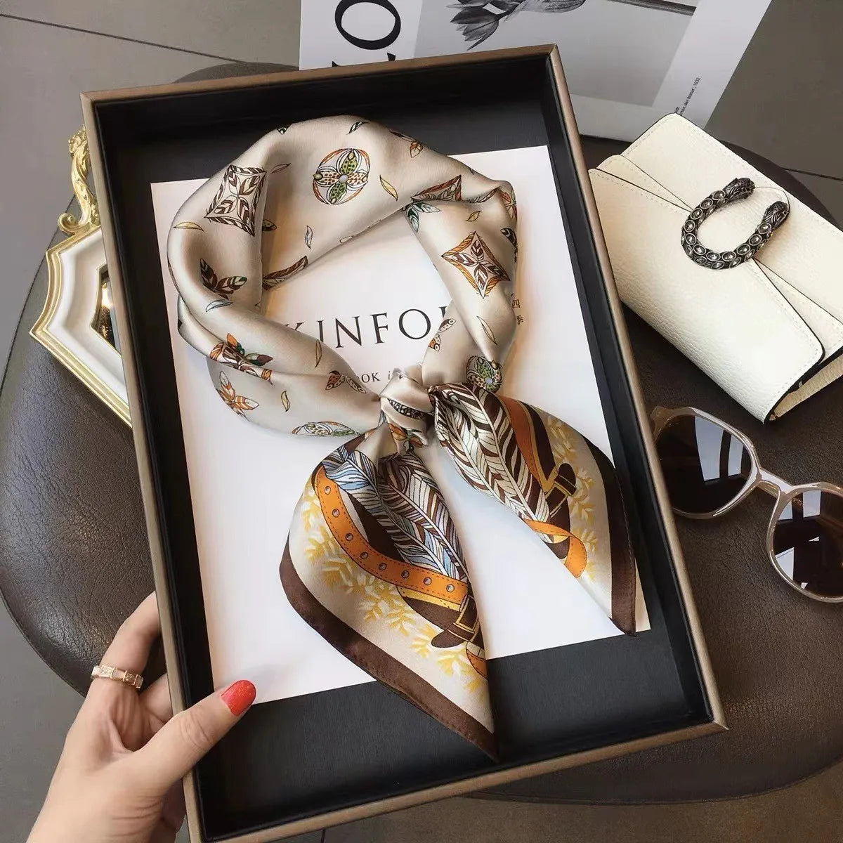 Royal Crest Silk Scarf