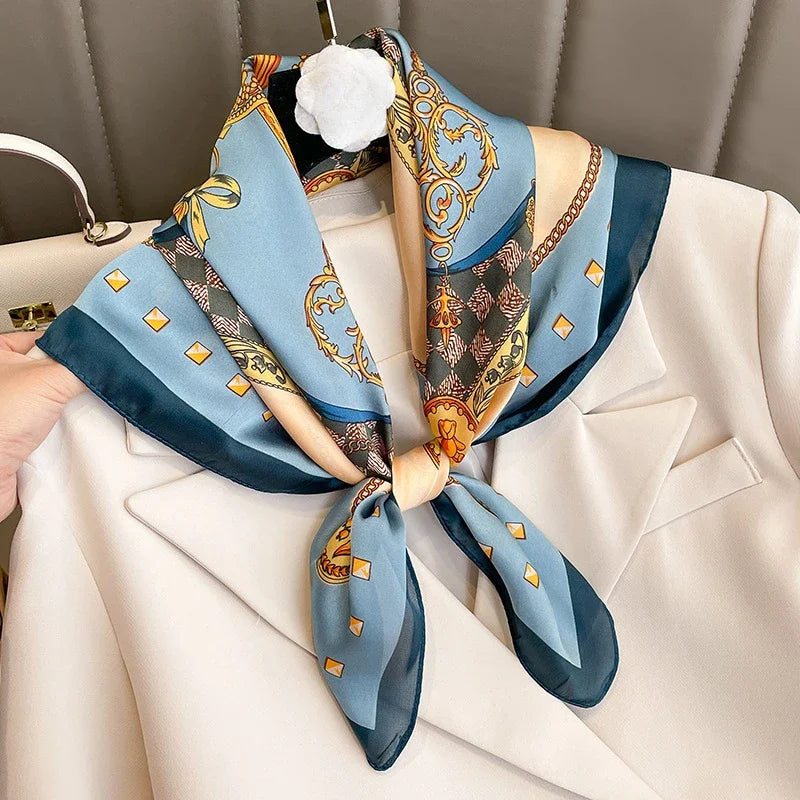 Azure Silk Scarf
