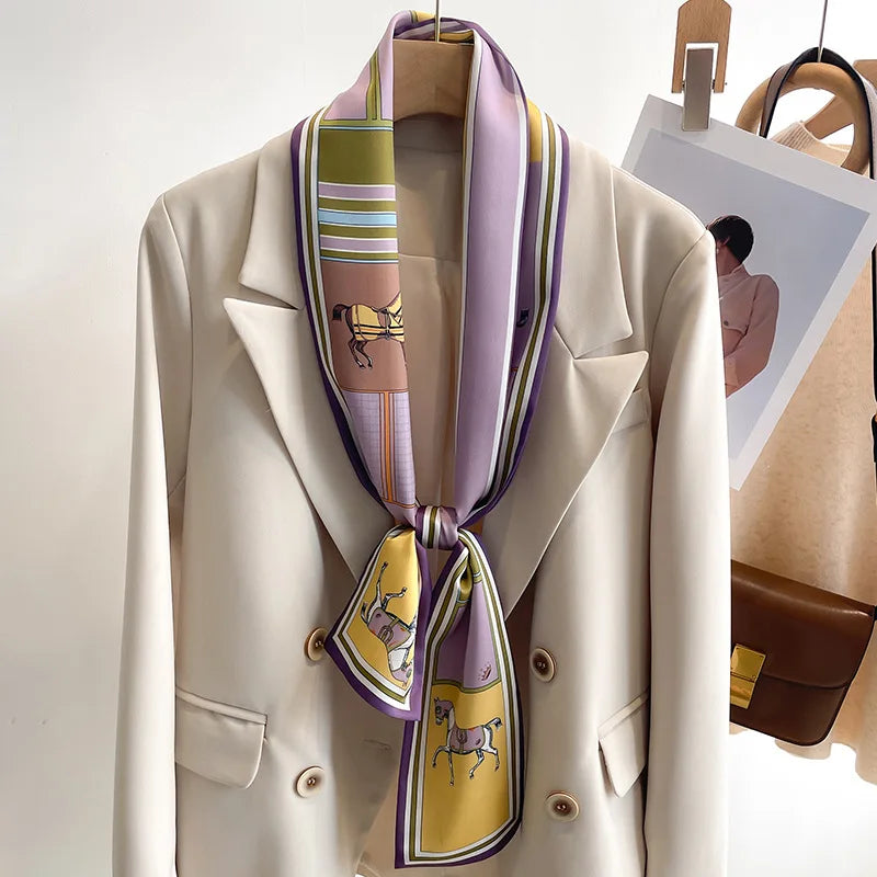 Luxury Twilly Silk Scarf