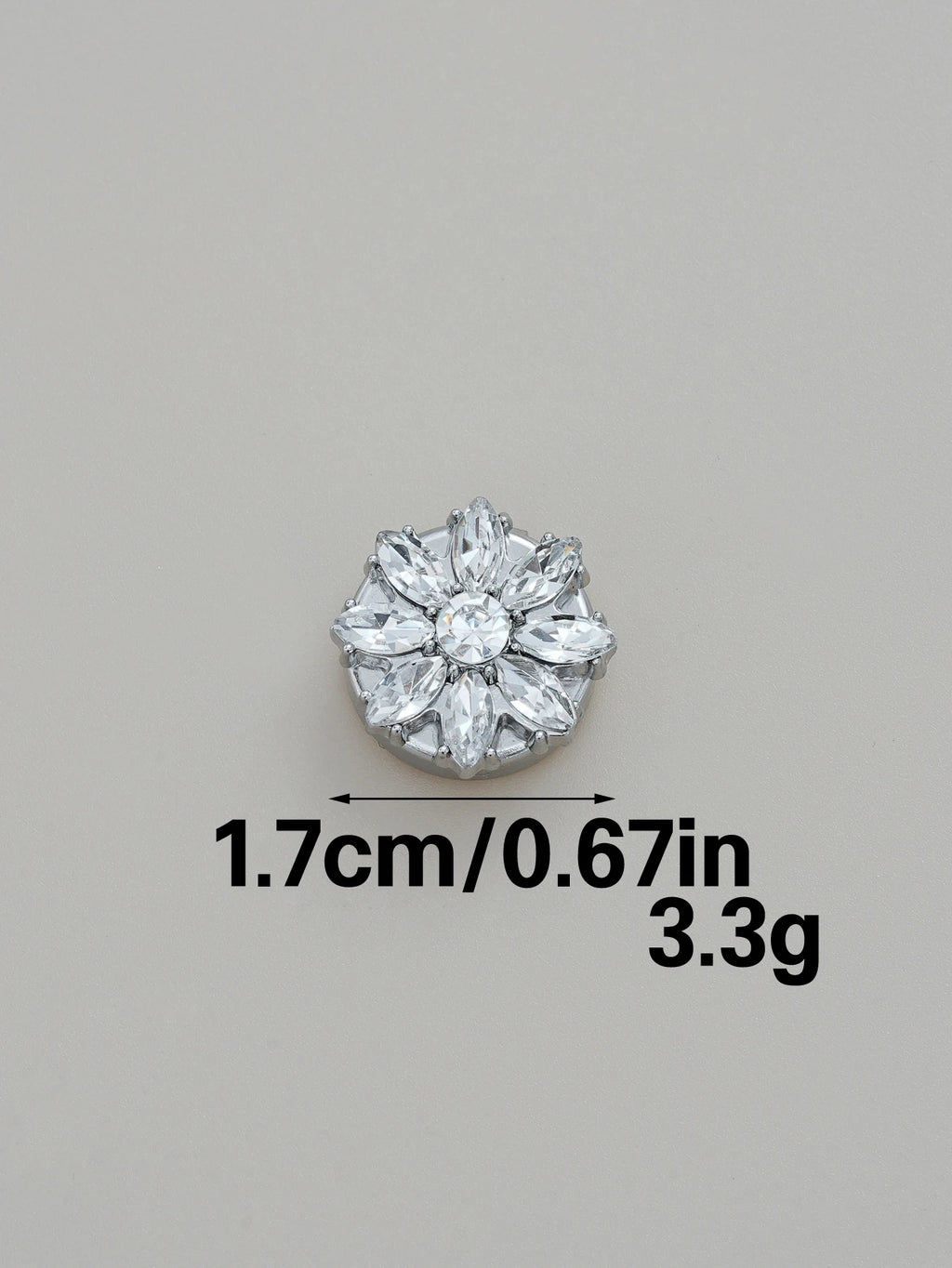 Crystal Blossom Button Covers