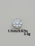 Crystal Blossom Button Covers
