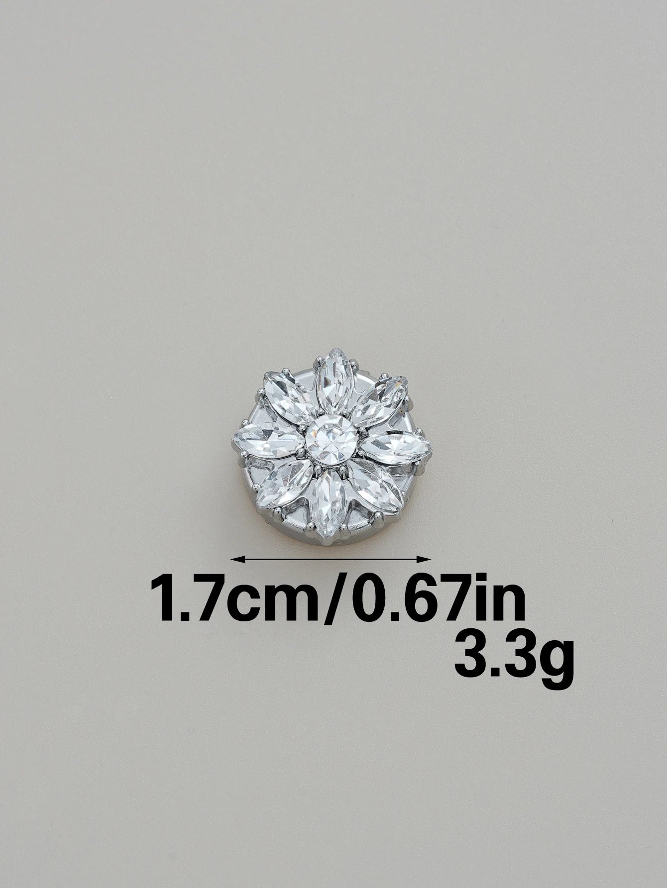 Crystal Blossom Button Covers