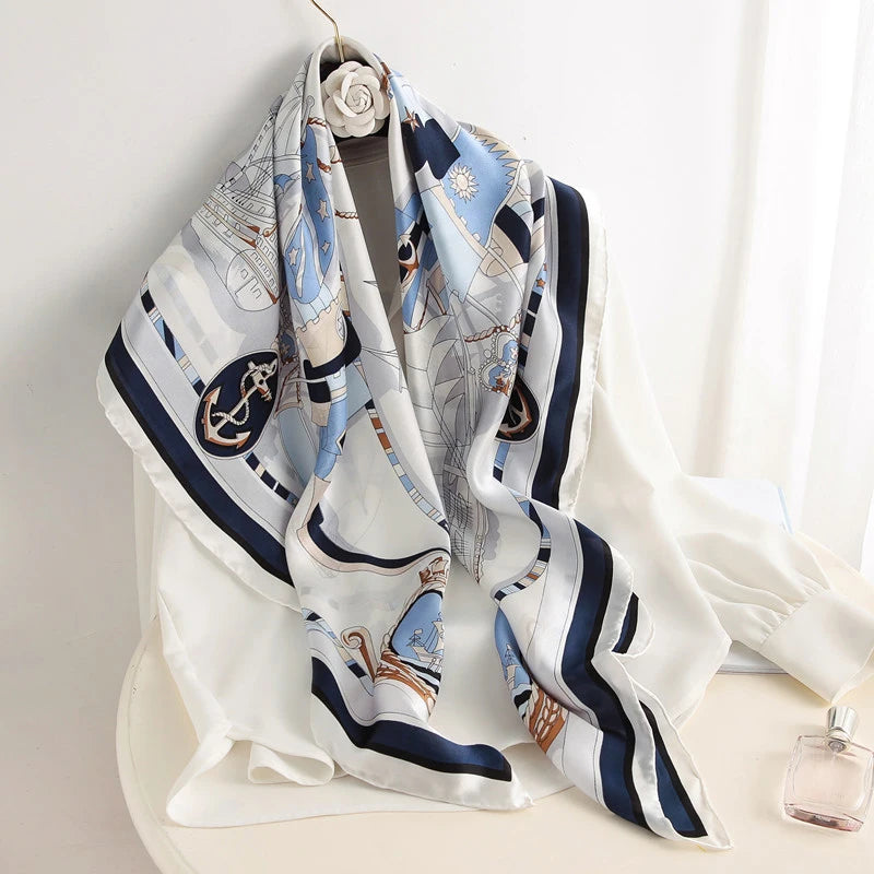 Signature Print Silk Scarf