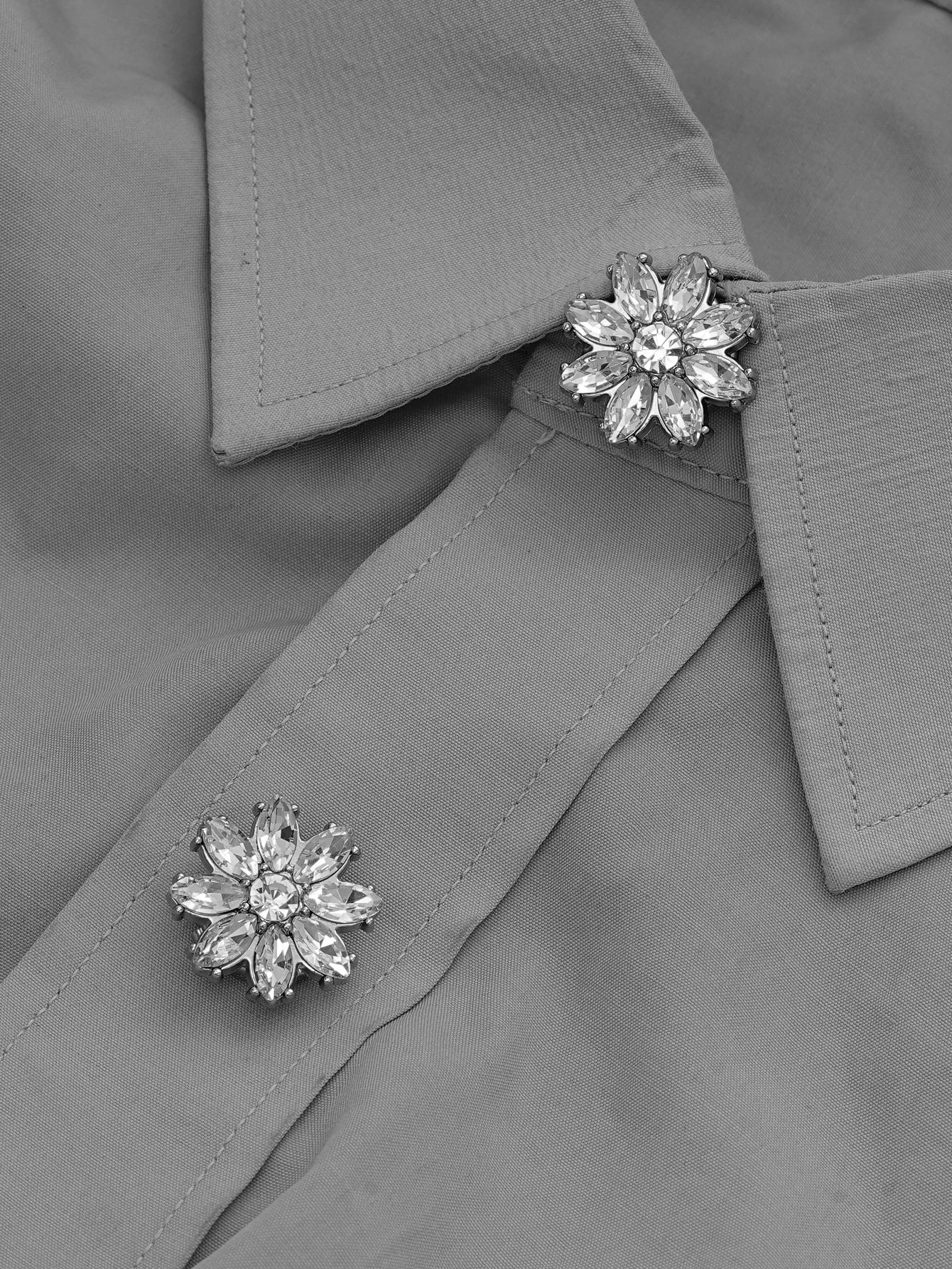 Crystal Blossom Button Covers