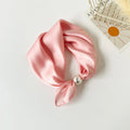 Elegant Pearl Silk Scarf
