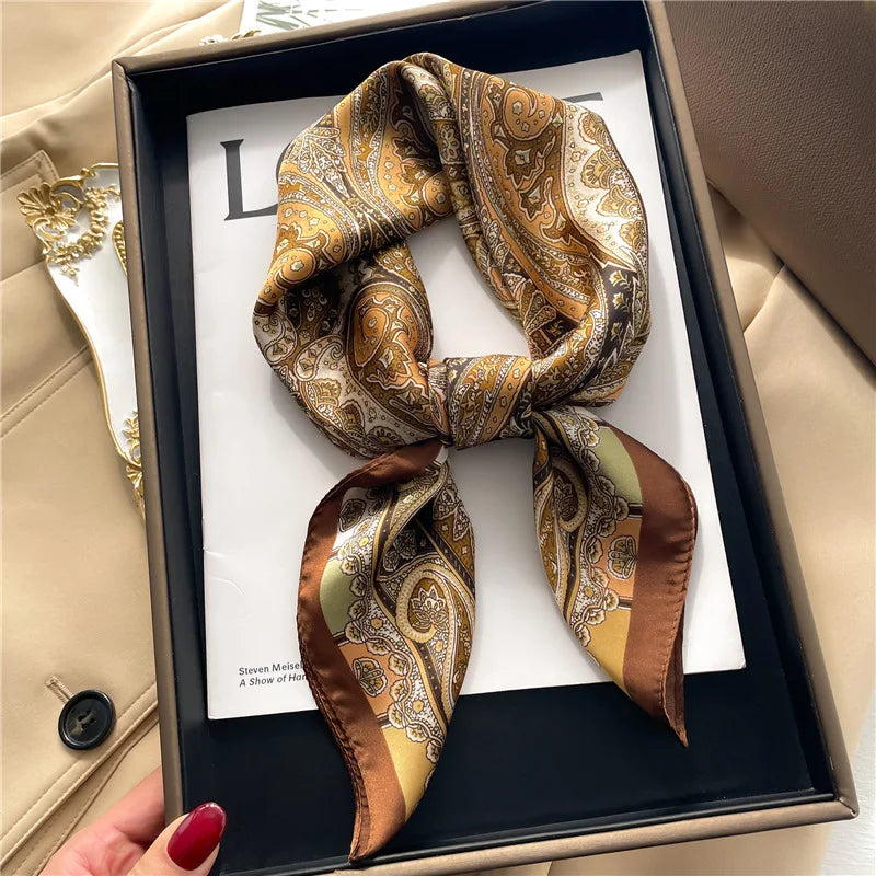Wine Silk Scarf