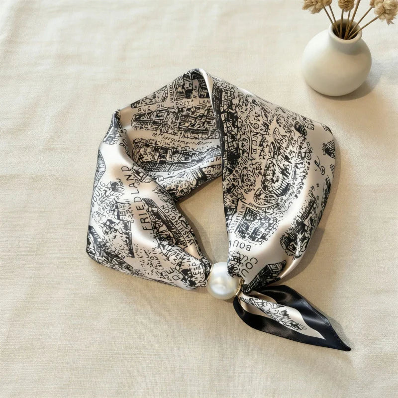 Luxury Pearl Chain Scarf