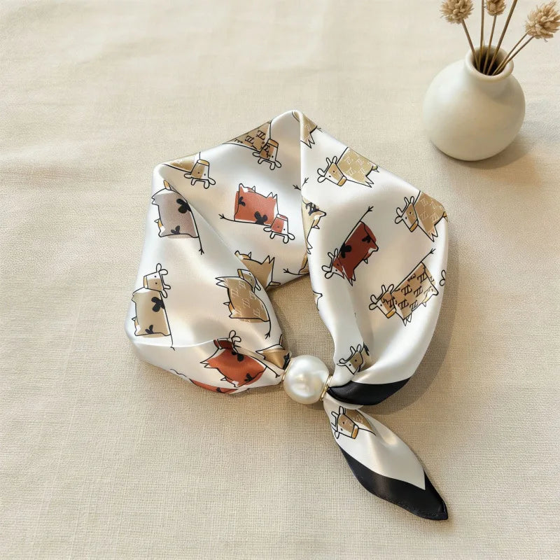 Luxury Pearl Chain Scarf