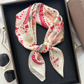 Fresh Floral Silk Scarf