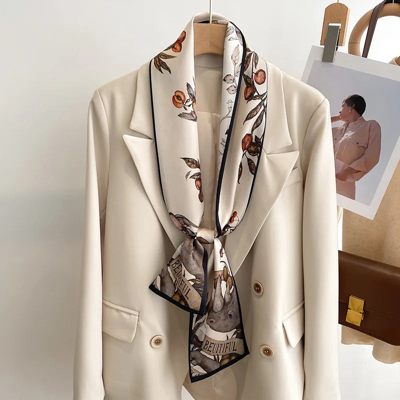 Luxury Twilly Silk Scarf