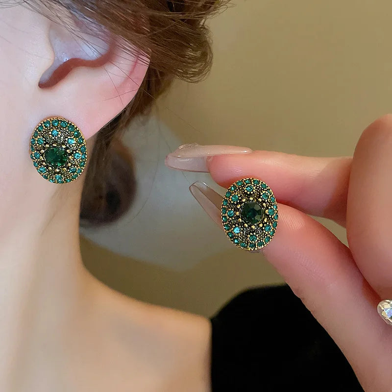 Emerald Bloom Earrings