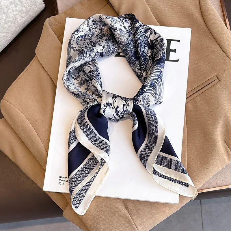 Botanical Silk Square Scarf