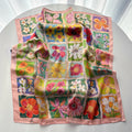 Summer Floral Silk Scarf