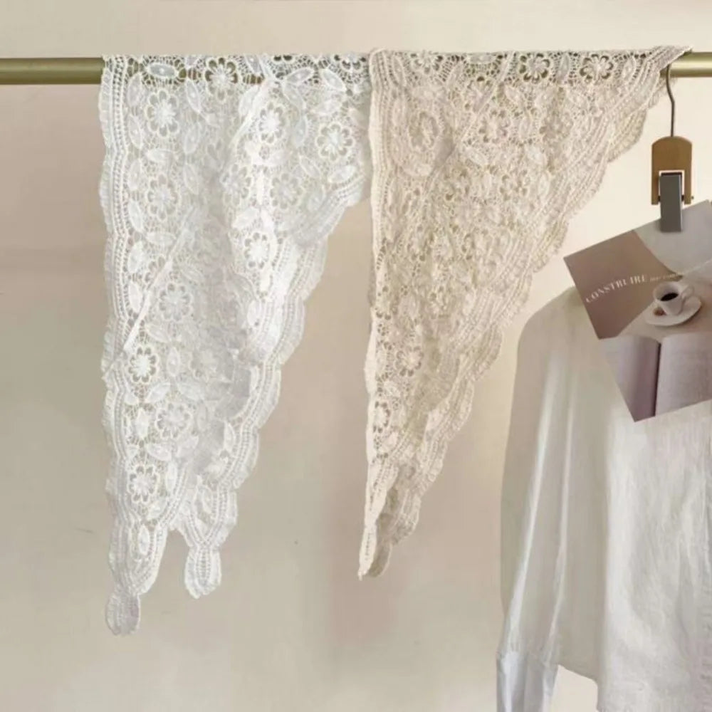 Trendy Lace Trim Fart Curtain Hollowed-out Slim Fit Mini Skirt Pretty Y2K Hip Curtain Summer