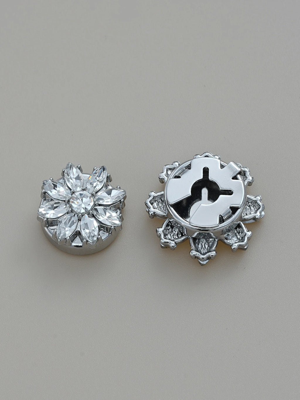 Crystal Blossom Button Covers