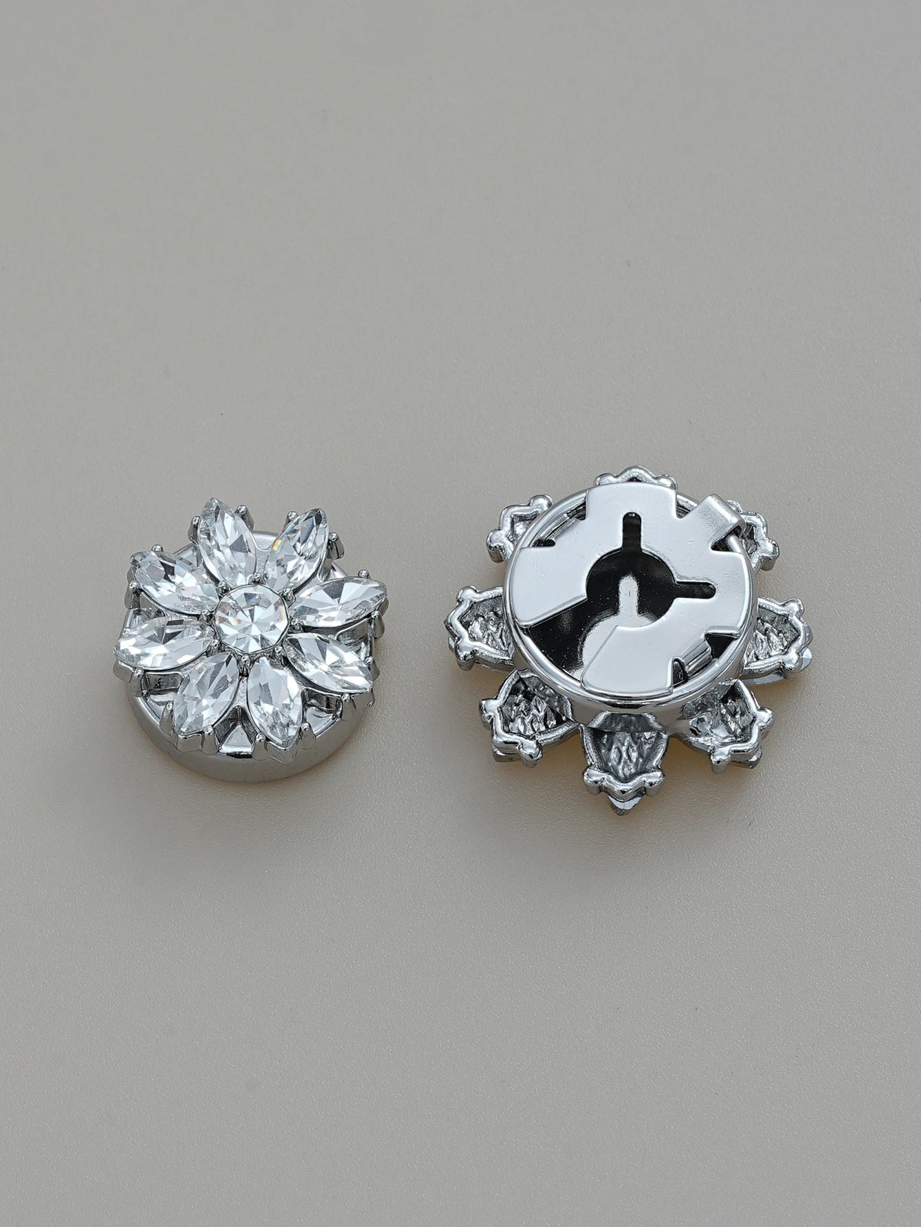 Crystal Blossom Button Covers