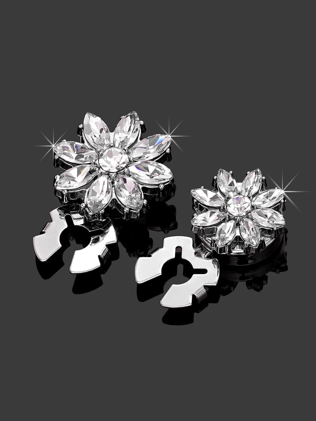 Crystal Blossom Button Covers