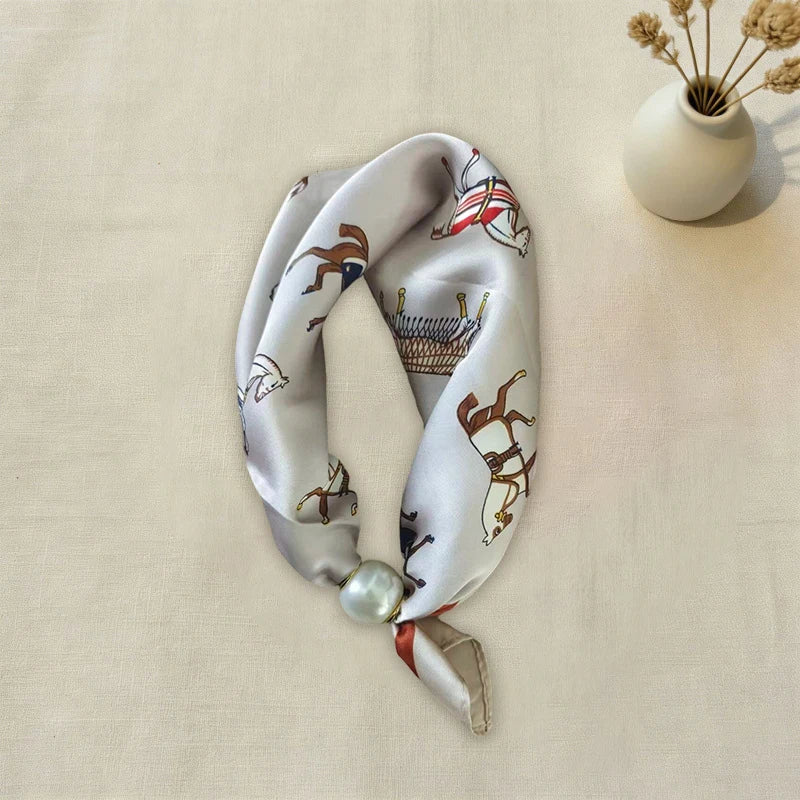 Luxury Pearl Chain Scarf