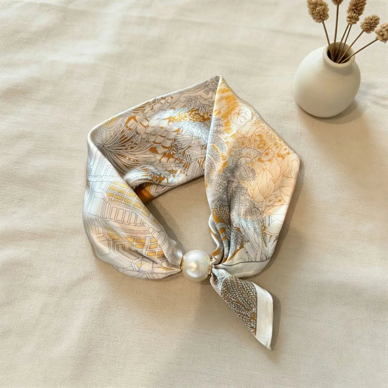 Luxury Pearl Chain Scarf