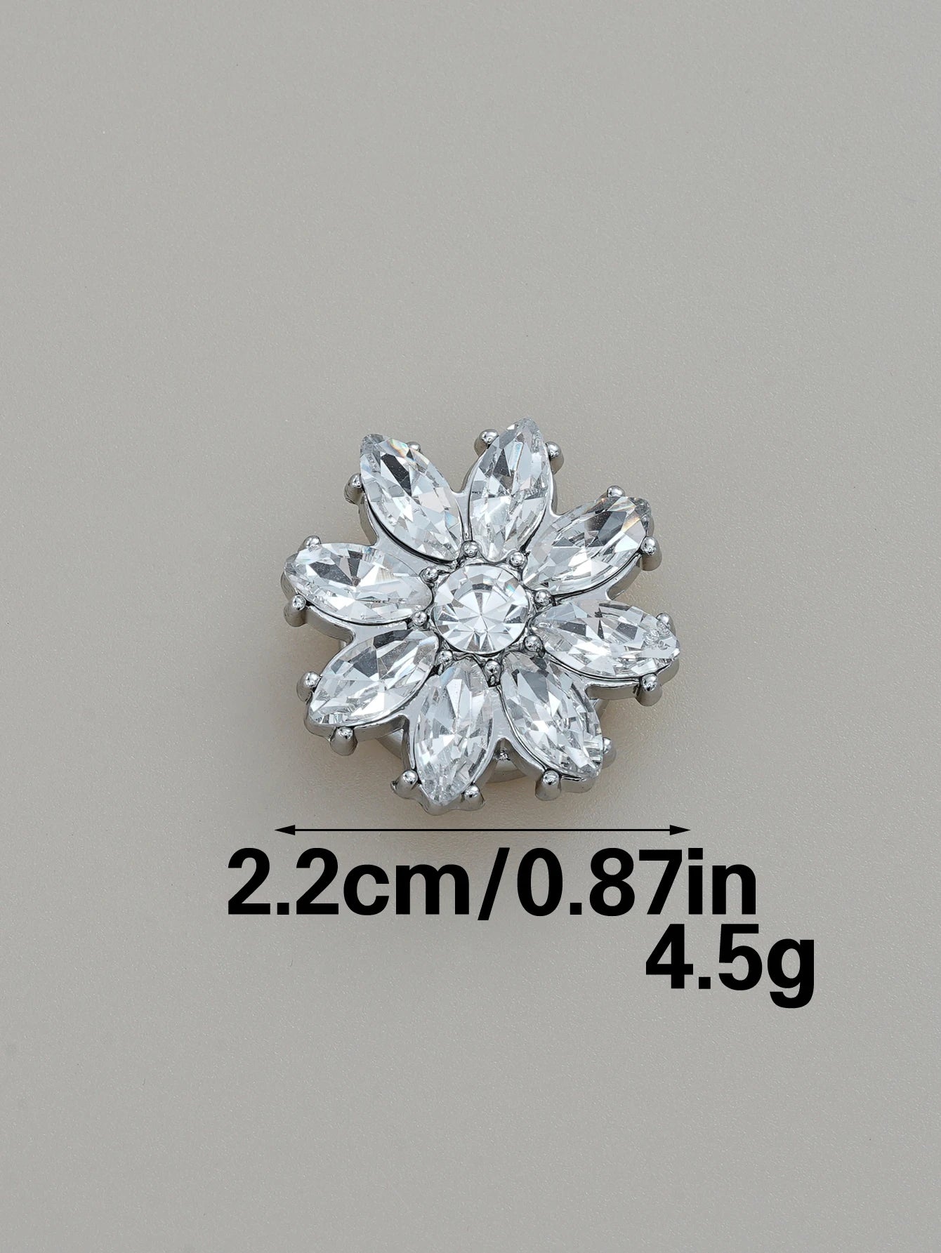 Crystal Blossom Button Covers