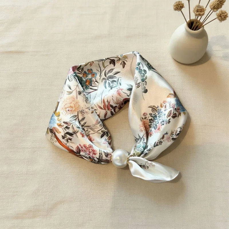 Luxury Pearl Chain Scarf
