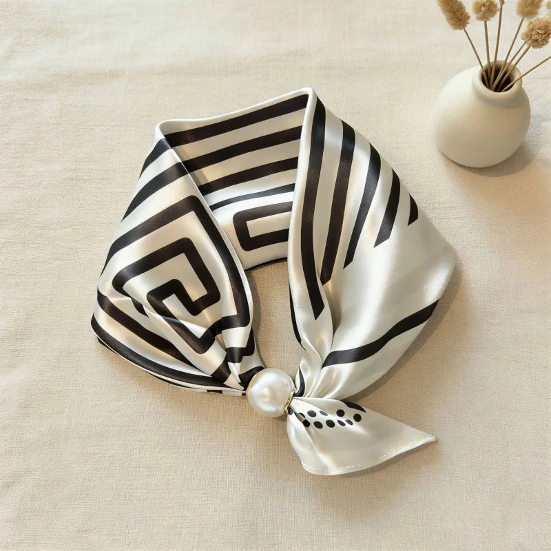 Luxury Pearl Chain Scarf