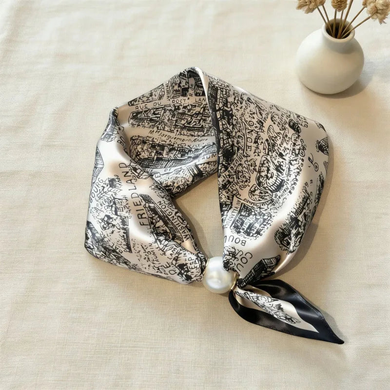Luxury Pearl Chain Scarf