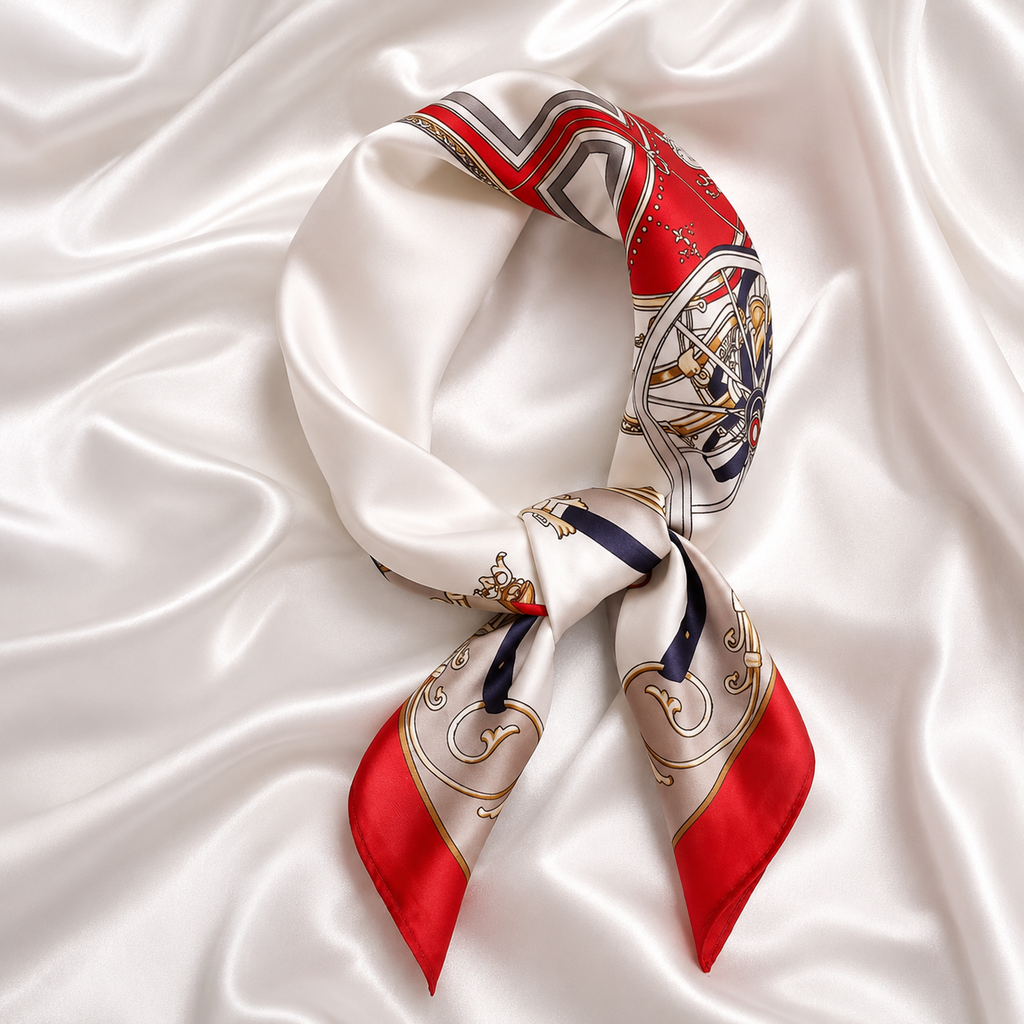 Royal Crest Silk Scarf